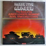 British 'March with Armor' The Band of the junior leaders Regiment Royal Armored Corps vinyl record,