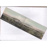 Wales - Pontypridd - Panoramic double card views 'The Rocking Stones and Common'