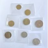 Monaco Coins (8), 100 Franc 1950 Bunc,50 Fr 1950 aUNC,20 Fr 1950 aunc, 1951 Bunc etc