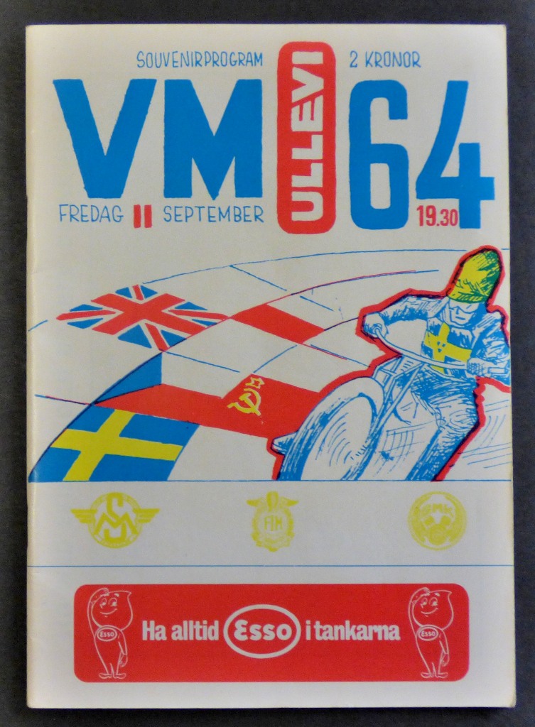 World Speedway Final 1964 (Sweden) - unused programme.