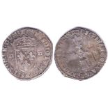 France ¼ Ecu, silver,1590, VF , Full size