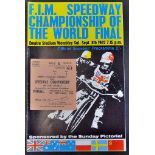 World Speedway Final 1962 Programme + Ticket
