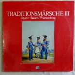 German 'Tradionsmarsche III - Bayern, Baden/Wurttemberg' vinyl record printed 1973, this has rare