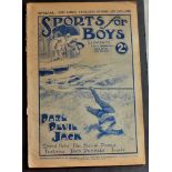 Football/Boxing etc - Sports for Boys - illustrated Vol 1 No.21-Feb26th 1921, Boxing, Football