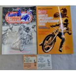 World Speedway Finals 1978+81 Programme + Tickets