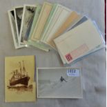 Europe - Early small collection of postal stationary and real photographic postcards including: