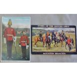 Mounted Branches Colour Postcard "Types of the British Army - Mounted Branches" posted 1914 from