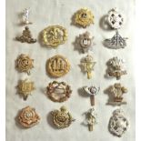 British Cap Badge Collection (20) A good mix including: South Lancashire (POW) Vol's, Bedfordshire