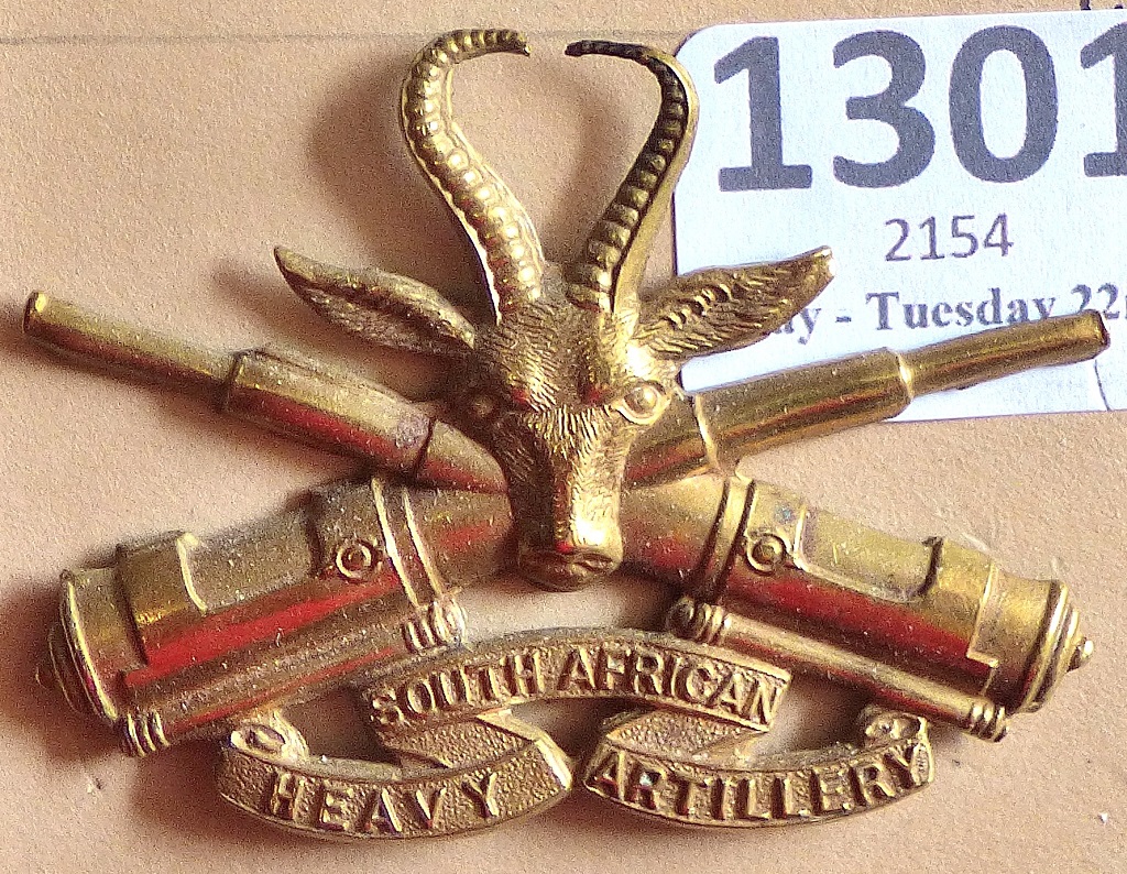 South Africa - South African Heavy Artillery - Brass (1915-19)