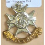 1888  - The Sherwood Foresters(Nottinghamshire + Derbyshire Regiment)-Bi-metal - KC
