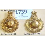 Royal Marines - Brass KC small and KC larger (2)