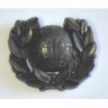 British WWII Royal Marines Officers cap badge, (Bakelite variant) made A. Stanley & Sons, Walsall.