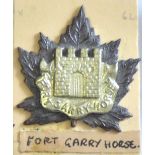 Canada - Fort Garry Horse Canada - Fort Garry Horse - w/m on bronze-Gaunt - w/m on bronze-Gaunt