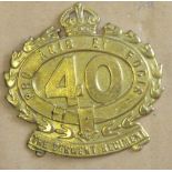 Australian - 40th Infantry Battalion 1916 Brass KC