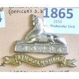 The Lincolnshire Regiment - Bi-Metal Brass + w/m