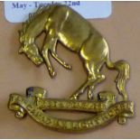 Canada - Canadian Light Horse Cap badge - Brass (14.5mm)