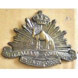 Australian - The Australian Camel Corps 1916 Officers Cap Badge'The Imperial Camel Corps'