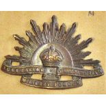 Australian Commonwealth Military Forces Cap Badge - Bronze copper KC