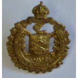 Canadian WWI Lord Strathcona's Horse - The Royal Canadians cap badge (Brass, lugs)