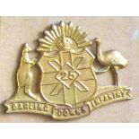 Australian - 25th Infantry Battalion Cap Badge- (Darling Downs Infantry), Brass