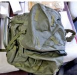 British 1970/80s Falklands era Gortex military backpack with supporting metal frame. Good