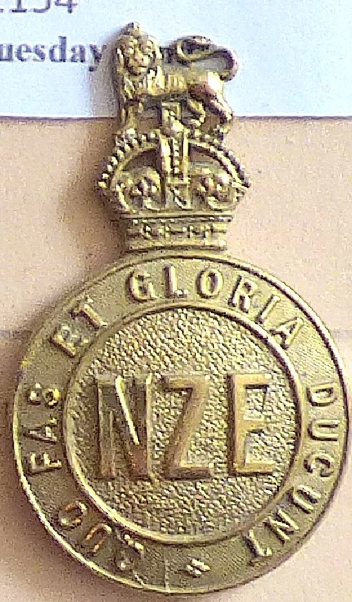 New Zealand - Corps of New Zealand Engineers - Brass KC