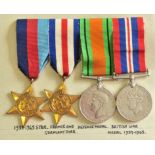 British WWII France and Germany Group including: The 1939-45 Star, France and Germany Star,