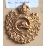 Canada - Canadian Engineers Cap Badge - Brass KC