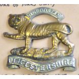 Leicestershire Regiment - Bi-Metal Brass + w/m