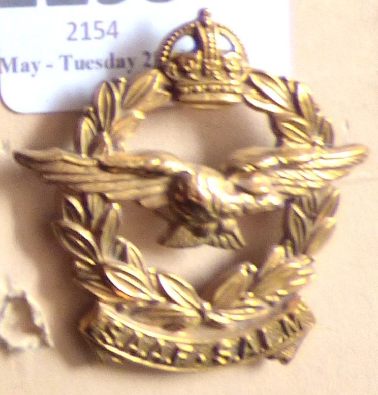 South African -Air Force - Gilded Brass