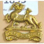 Royal Berkshire Regiment(Princess Charlotte's Own)-Gilded Brass