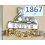 Lincolnshire Regiment - Bi-Metal, Brass and w/m