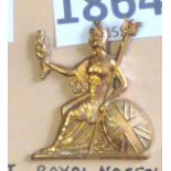 Royal Norfolk Regiment - Brass - Beret Badge