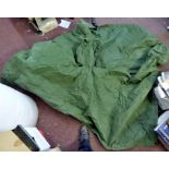 British Army 1950/60s green rubberised Patrol rain cloak.