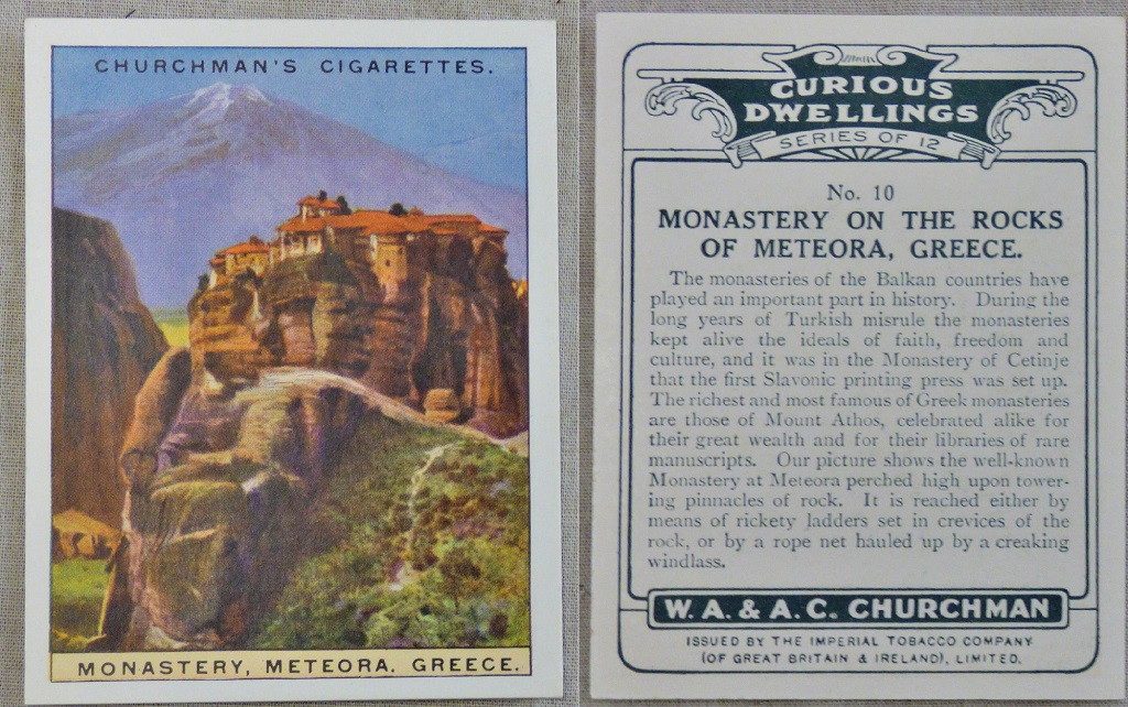 W A & A C Churchman Curious Dwellings 1926 set L12/12 EX - Image 4 of 4