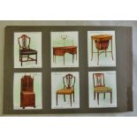 W D & H O Wills Ltd Old Furniture 1st Series 1923 set L25/25 EX