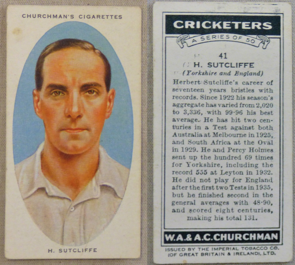 W A & A C Churchman Cricketers 1935 set 50/50 EX - Image 4 of 4