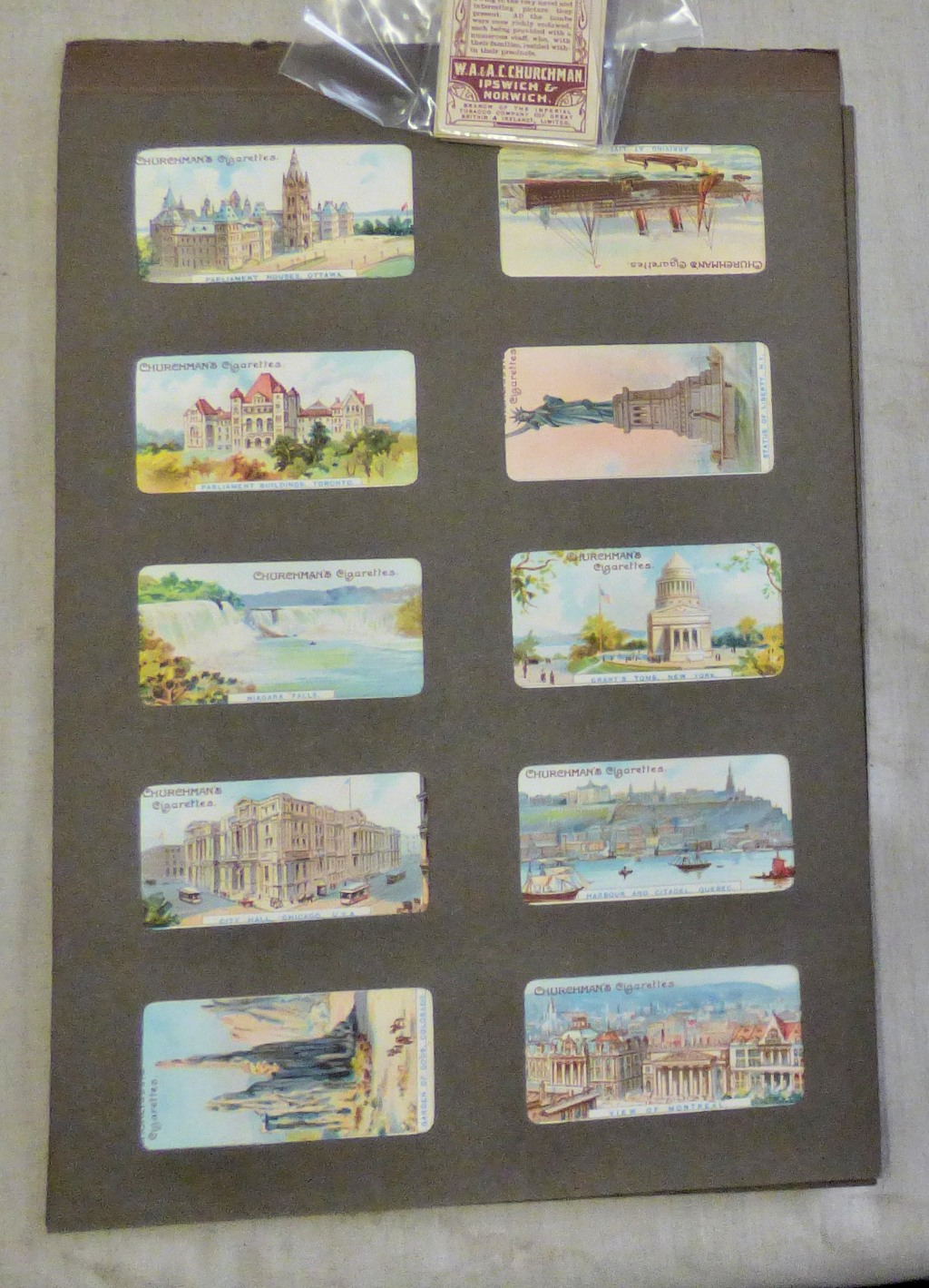 W A & A C Churchman A Tour Round the World 1911 set 50/50 EX