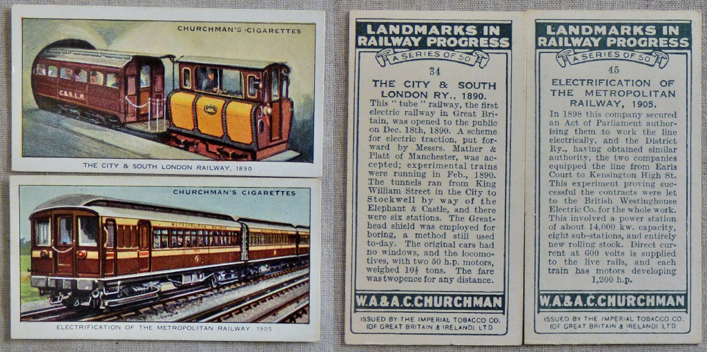 W A & A C Churchman Landmarks in Railway Progress 1931 set 50/50 EX - Image 2 of 6