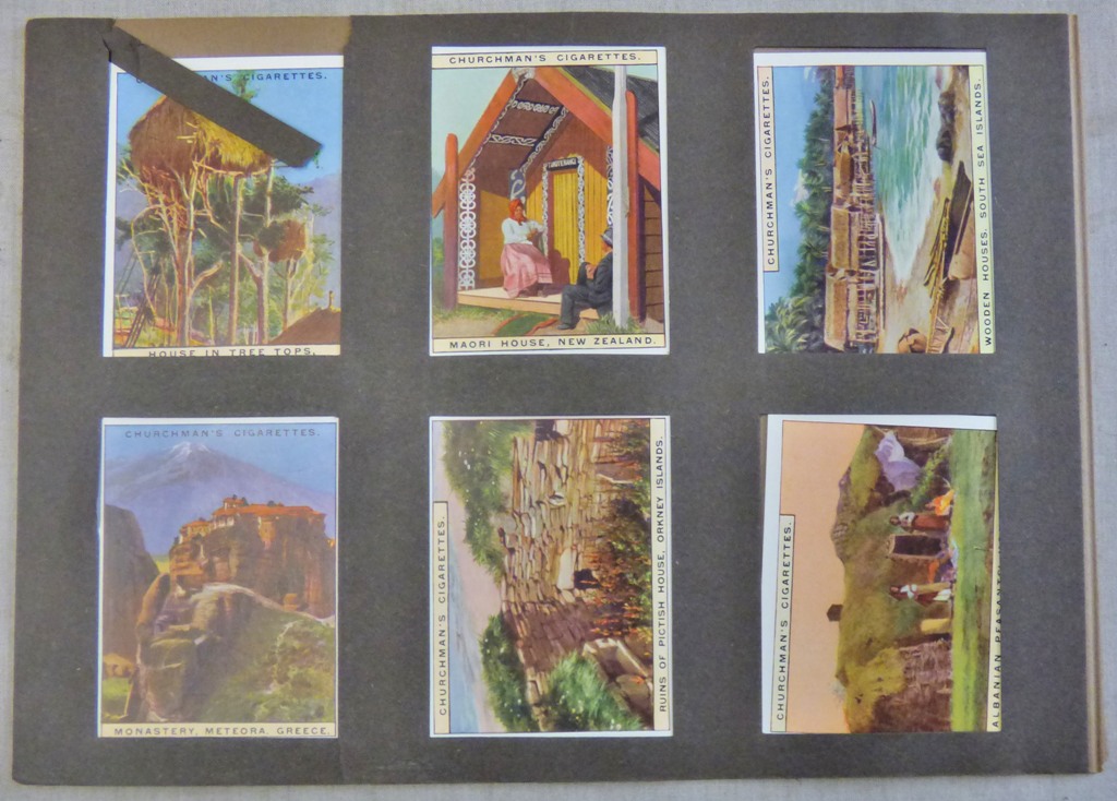 W A & A C Churchman Curious Dwellings 1926 set L12/12 EX