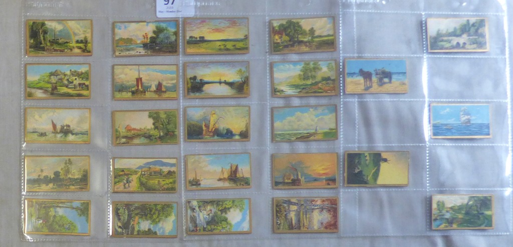 Cavanders Ltd Reproductions of Celebrated Oil Paintings 1925 set 25/25 G/VG