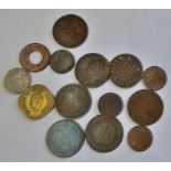 India coins (14) inc ¼ rupee 1903 vf, Portuguese India ¼ tanga nVF