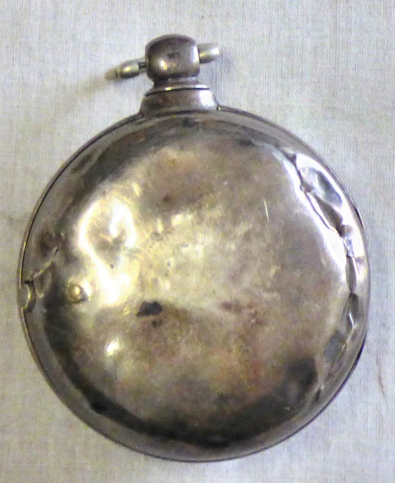 Pocket Watch-Silver Cased, opened faced watch hallmarked London 1843, movement by Rufsett lawston, - Image 2 of 2