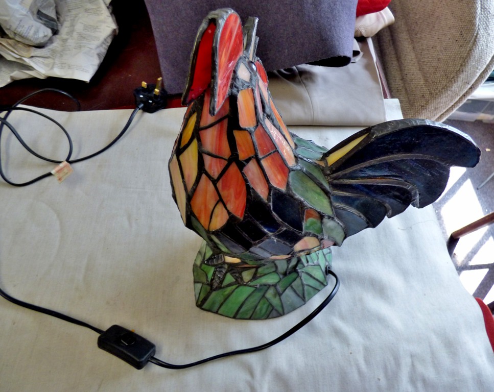 Lamp - in a shape of a chicken - modern - good condition - no markers mark