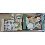 Tor Viking - Porcelain-made in Norway delightful blue pattern-mixed-includes (4) egg cups-(1)