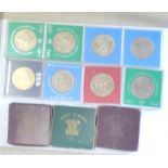 British Crowns (11) inc 3 x 1951 proof like