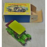 Matchbox - Y3-2 1911 Benz Limousine, light green body "Chartreuse" yellow roof, mint and boxed