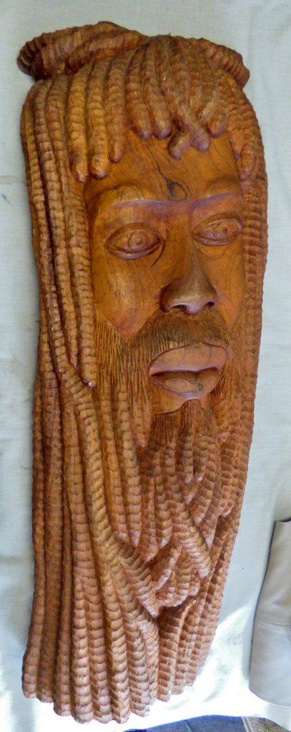Wooden - Hand carved Rastafarian, excellent condition.