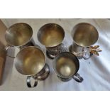 (5) Carrington E.P. A1 Plate goblets-in good condition