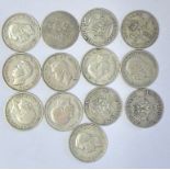 British Shillings silver (13)